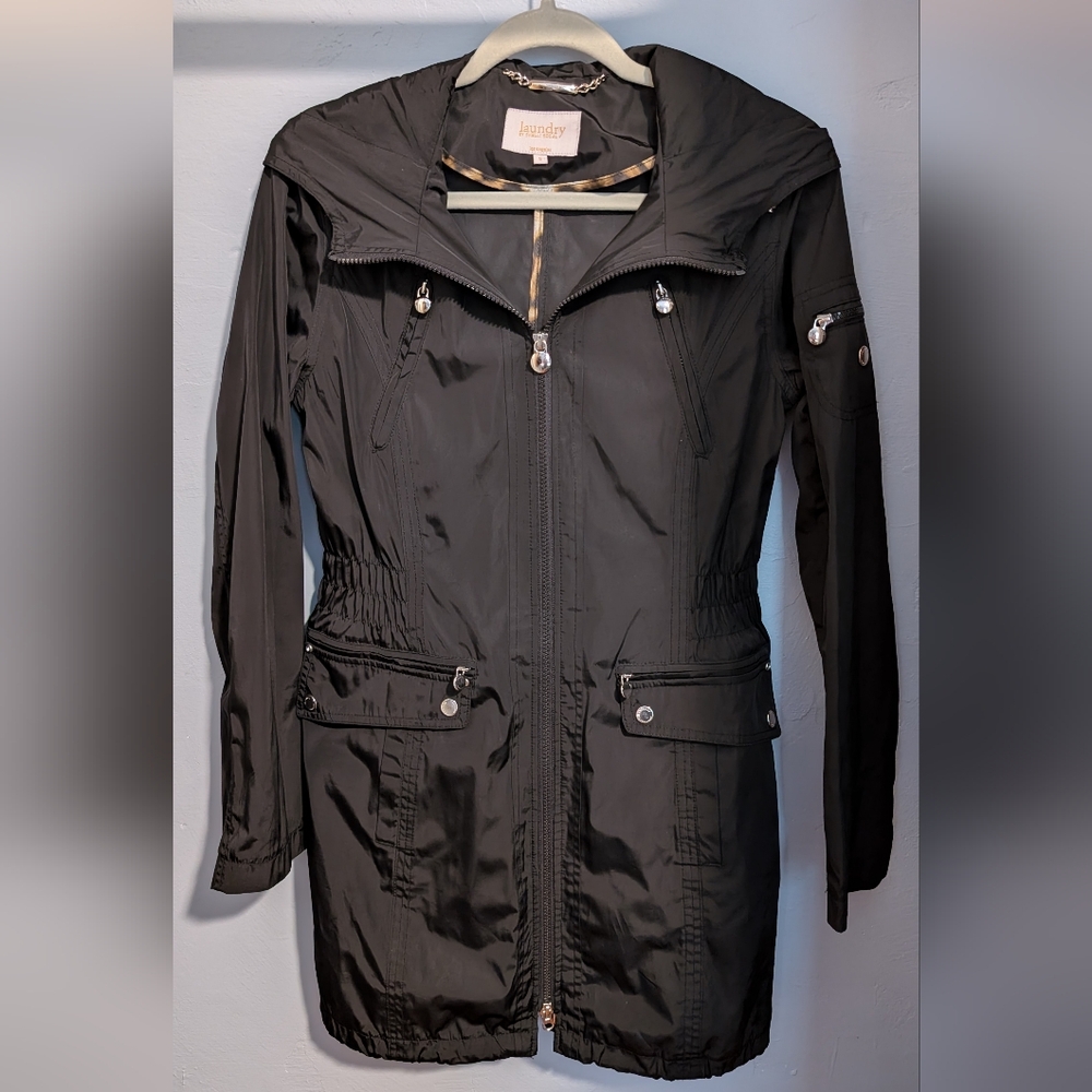 🍇 Laundry By Shelli Segal Dark Utility Jacket